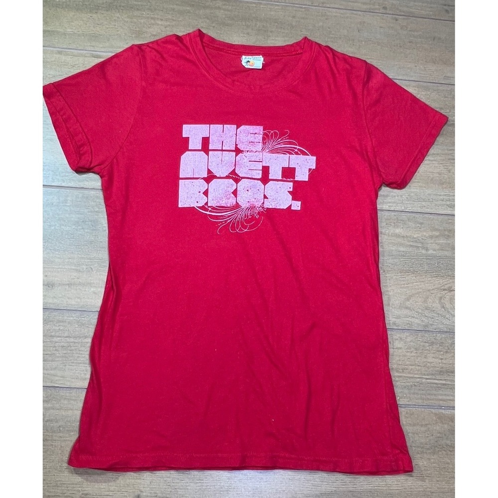 The Avett Brothers Red Graphic T Shirt Womens Size Large Bay‎ Island Sportswear